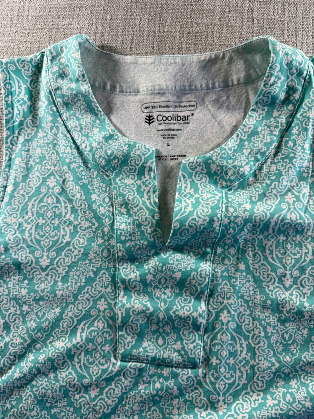 Coolibar Women's Oceanside Tank Dress size large - Picture 3 of 9
